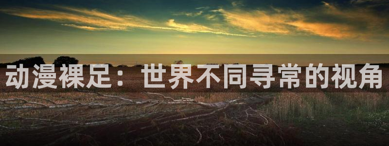 动漫之家下载安装：动漫裸足：世界不同寻常的视角